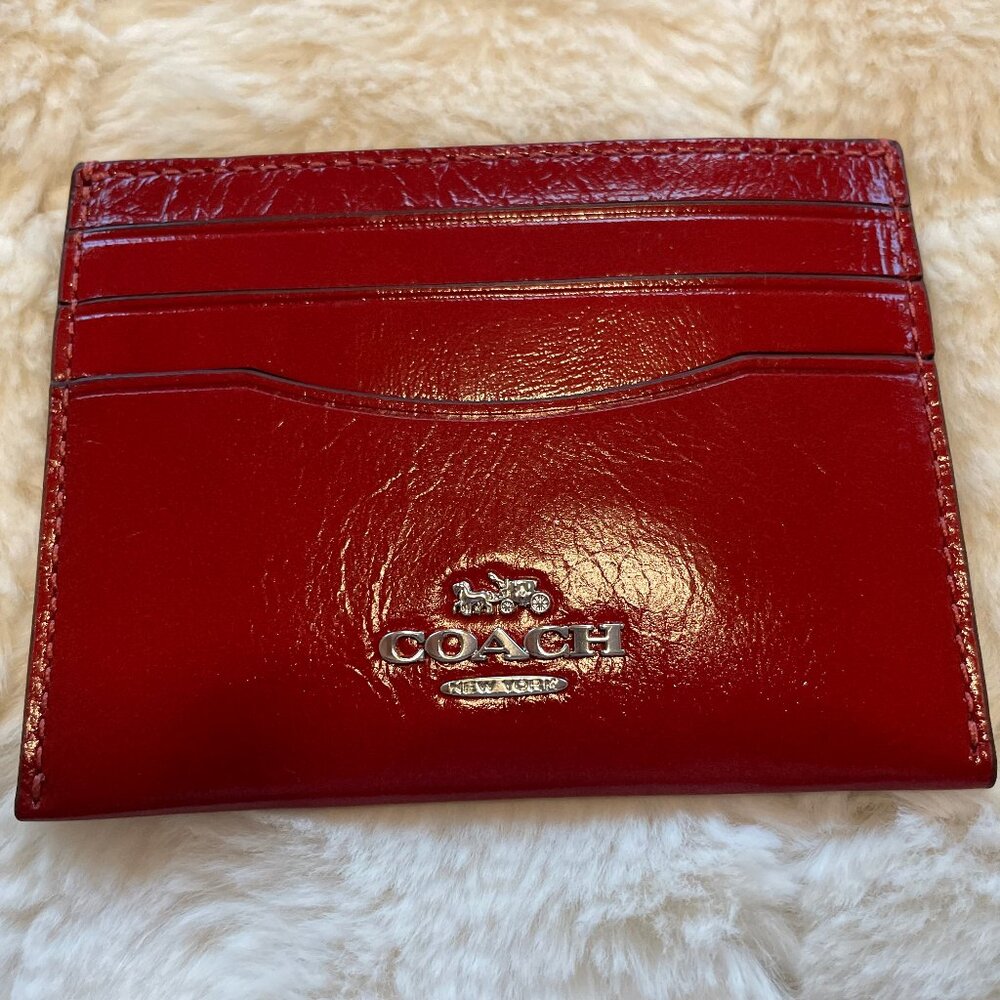 Coach Slim Card Holder with ID window ~ NWT - Picture 5 of 7